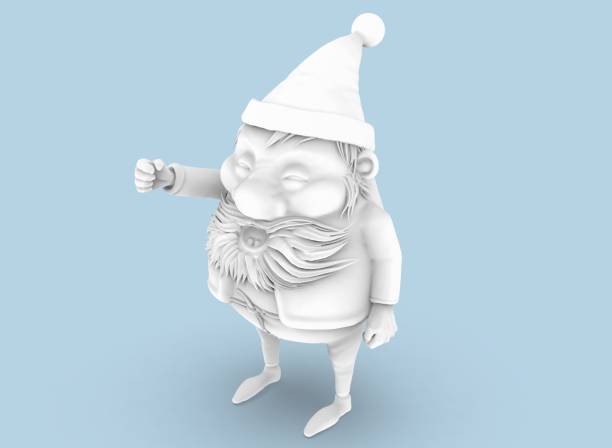 istock santa claus for painting on the background 3-rendering 1347119116