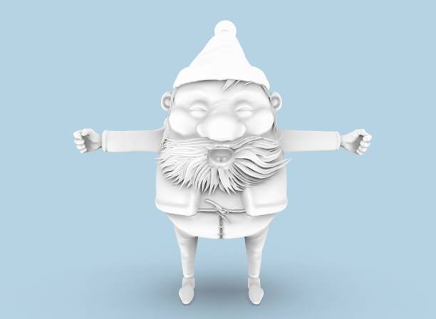 istock santa claus for painting on the background 3-rendering 1347119167