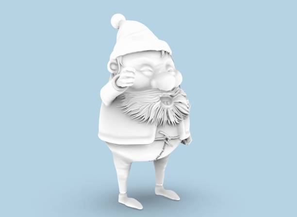 istock santa claus for painting on the background 3-rendering 1347119179