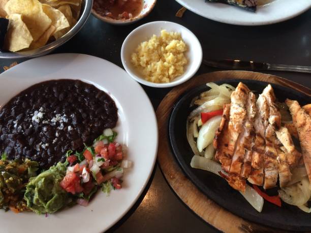 istock Chicken fajitas and sides￼ 1347121414
