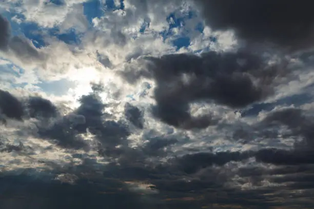 Photo of Rays in dark clouds