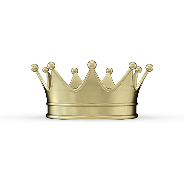 istock Gold Crown, White Background, Success, Victory 1347122749