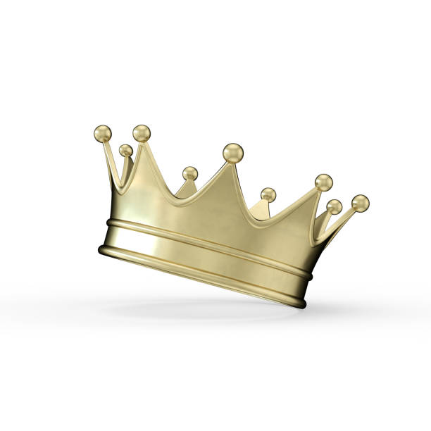 istock Gold Crown, White Background, Success, Victory 1347122797