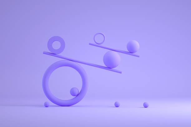 istock Balance, teamwork, minimal Concept, business background 1347122827