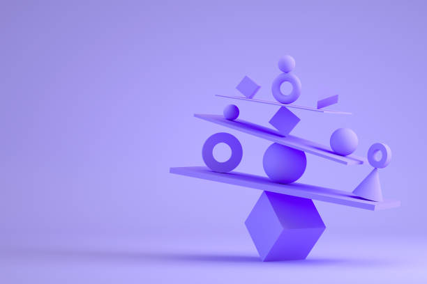 istock Balance, teamwork, minimal Concept, business background 1347122876