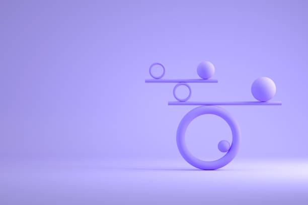 istock Balance, teamwork, minimal Concept, business background 1347122992