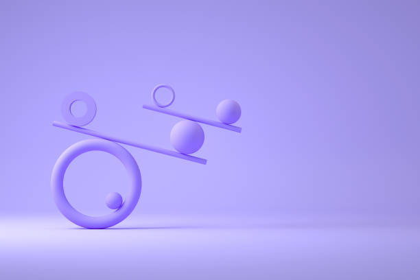 istock Balance, teamwork, minimal Concept, business background 1347123661