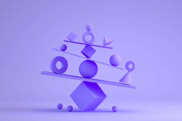 istock Balance, teamwork, minimal Concept, business background 1347123811