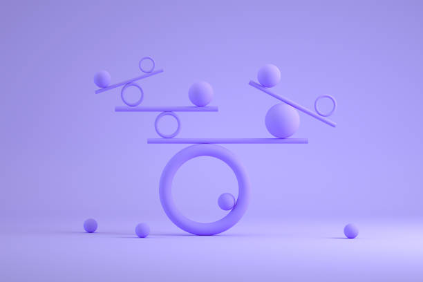 istock Balance, teamwork, minimal Concept, business background 1347123843