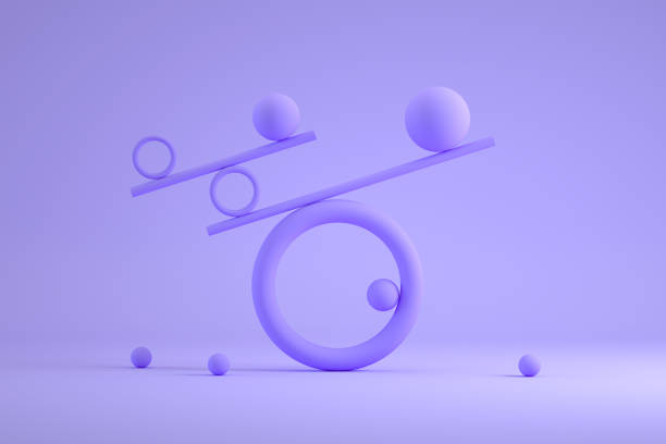 istock Balance, teamwork, minimal Concept, business background 1347123894