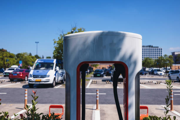 istock Electric hybrid car charging area 1347128786