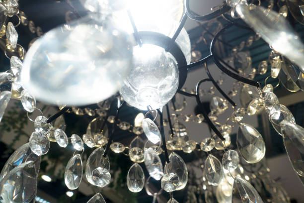 istock Crystal chandelier ,close up 1347130850