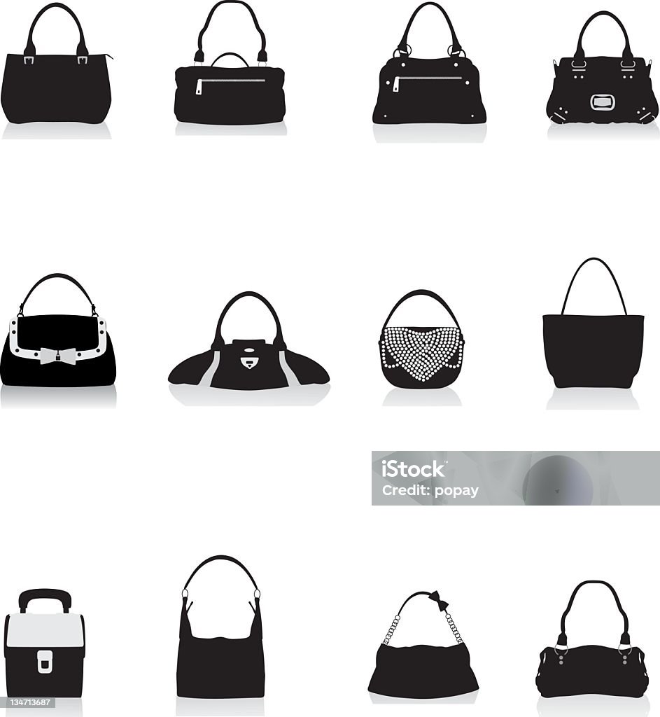 bags silhouette bags silhouette Illustration Bag stock vector