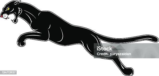 Black Panther Tattoo Stock Illustration - Download Image Now - Jumping,  Tiger, Animal - iStock