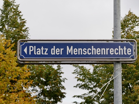 Street sign in Karlsruhe