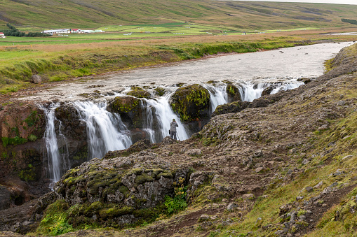 Kolugljufur is a forge that contains a waterfall called Kolufossar in north Iceland