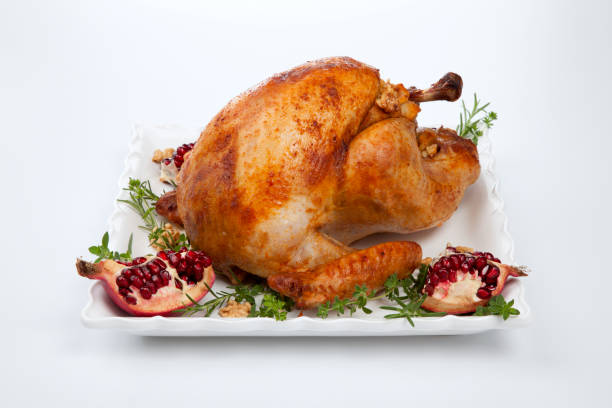 istock Pomegranate Glazed Roasted Turkey on White 1347144436