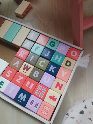 educational toy puzzle for children with letters