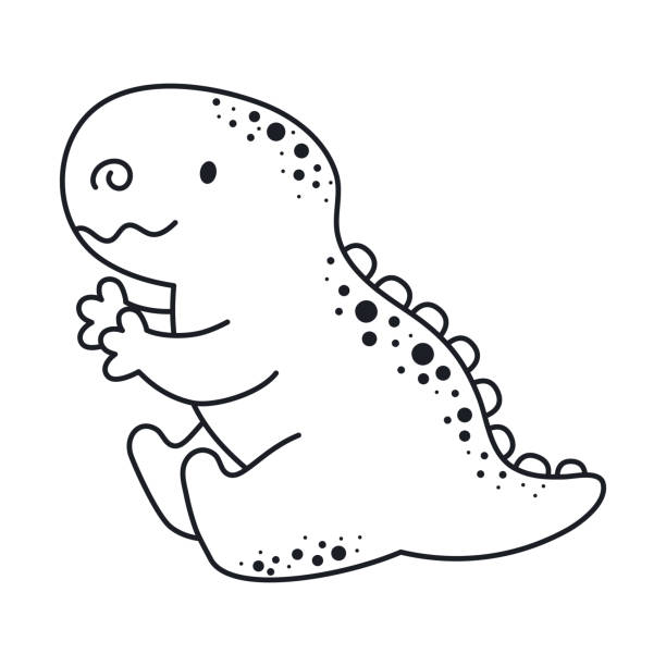 Clip Art Of A Dinosaur Outlines Illustrations, Royalty-Free Vector Graphics  & Clip Art - iStock