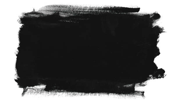istock Abstract stain of black paint. Grunge vector background for your design 1347146653