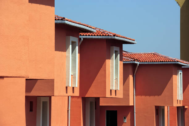 Cityscape of residential apartment buildings in Istanbul