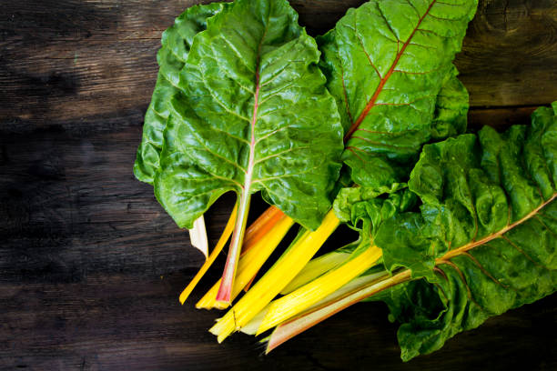 istock Multicolored chard leaves from the organic garden 1347156063