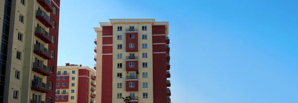 istock Tall residential apartment buildings 1347156067