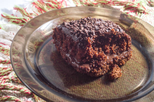 istock chocolate cake with chocolate filling, 1347161153
