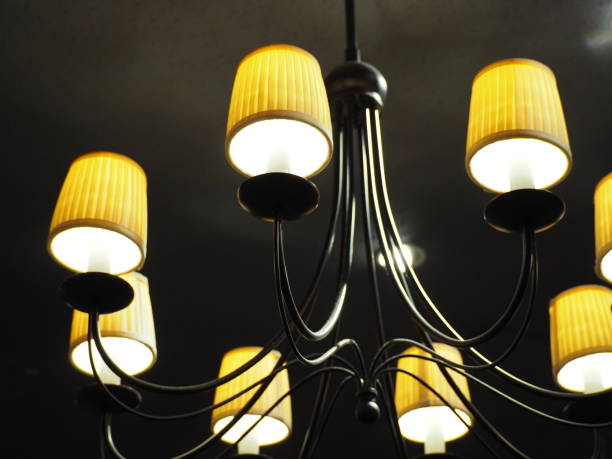 istock Retro chandelier hung from the ceiling 1347162704