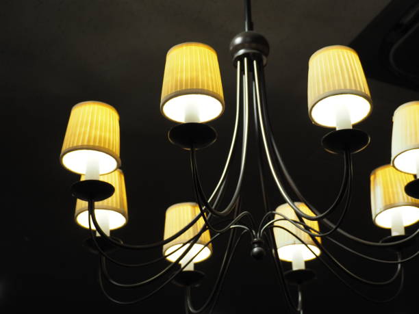 istock Retro chandelier hung from the ceiling 1347162709