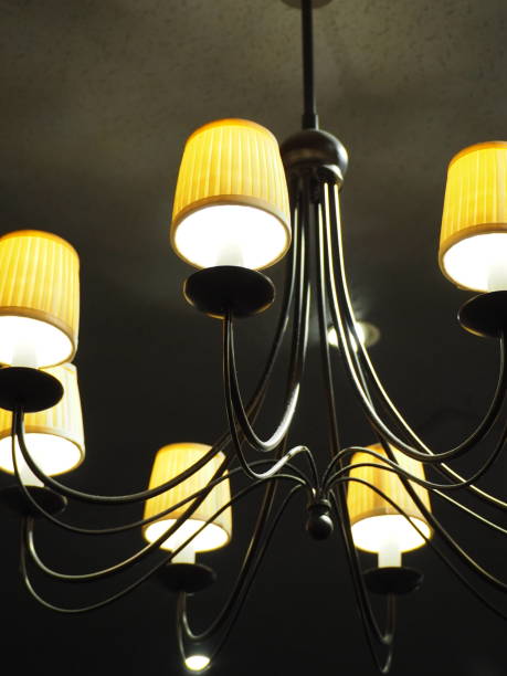 istock Retro chandelier hung from the ceiling 1347162711