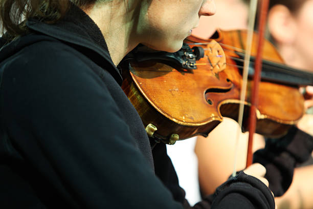 istock Musicians playing in concert....violinist 134716367