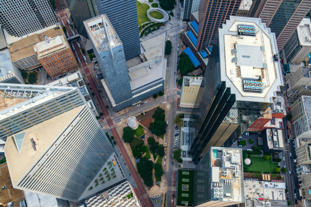 istock Directly Above Downtown Dallas 1347165292