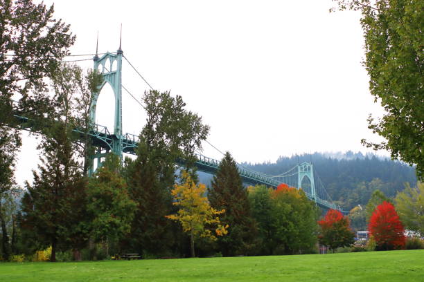 istock St. John's bridge in autumn season 1347168340