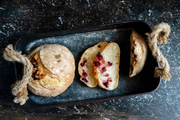 artisan prunes sourdough bread