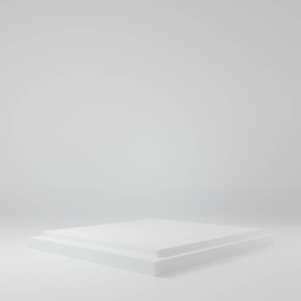 istock Product Stand in white room ,Studio Scene For Product ,minimal design,3D rendering 1347178594