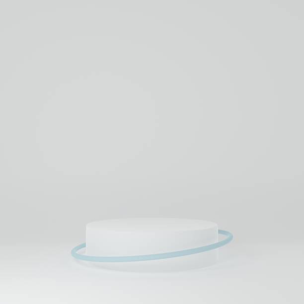 istock Product Stand in white room ,Studio Scene For Product ,minimal design,3D rendering 1347178616
