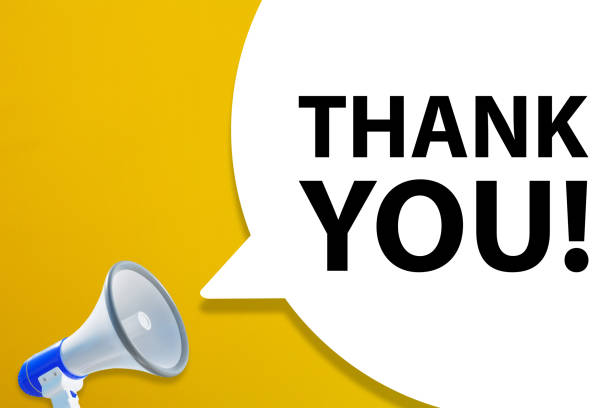 istock Thank You message in speech bubble with megaphone 1347185720