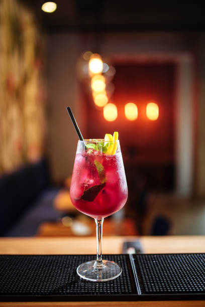 istock Fresh berry summer alcoholic cocktail in a glass 1347187678