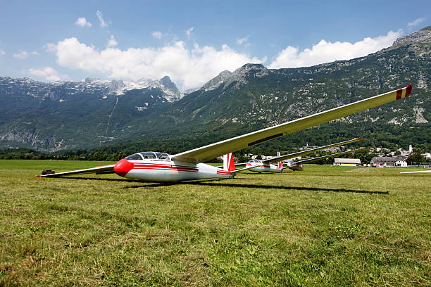 istock Glider before takeoff...small airport in countrysde 134718892