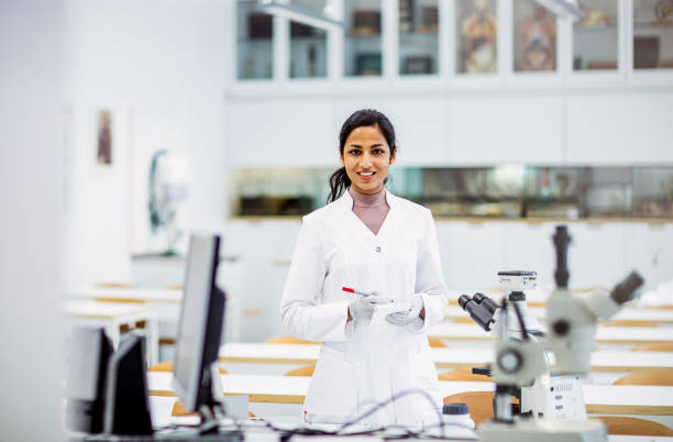 istock Portrait of a scientist working in the laboratory 1347189908