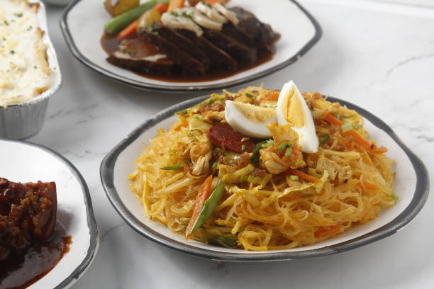 istock Freshly cooked Filipino food called Bam-i Pancit 1347191179