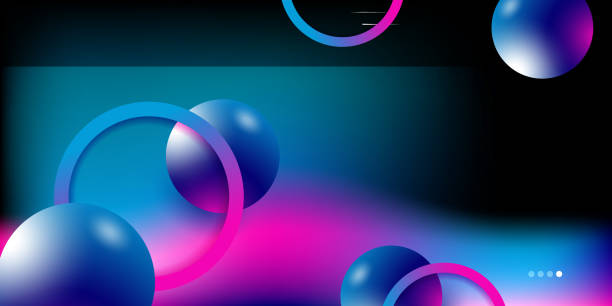 istock Modern abstract 3d background with business and corporate concept for presentation design template. Gradient vibrant contrast color 1347193201