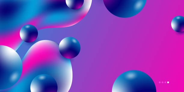 istock Modern abstract 3d background with business and corporate concept for presentation design template. Gradient vibrant contrast color 1347193346
