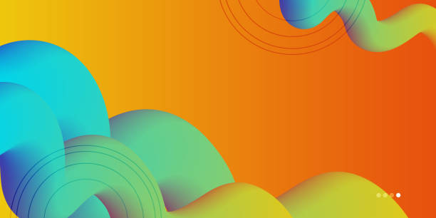 istock Modern abstract 3d background with business and corporate concept for presentation design template. Gradient vibrant contrast color 1347193454