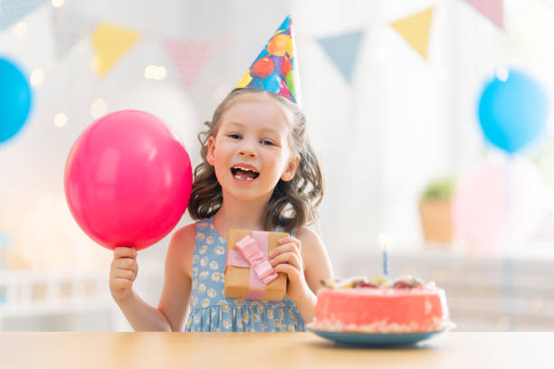 istock Child is celebrating birthday. 1347193485
