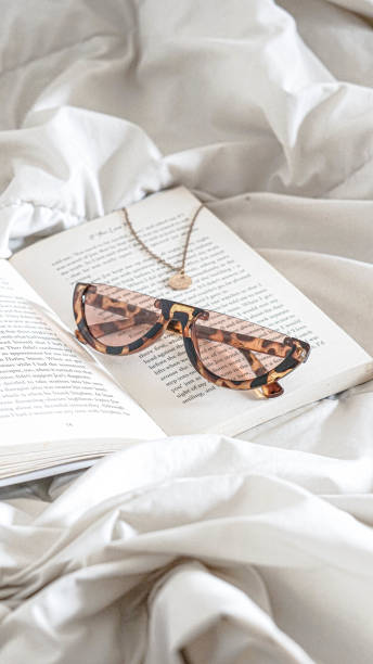 istock Beauty Photo book with glasses 1347194566