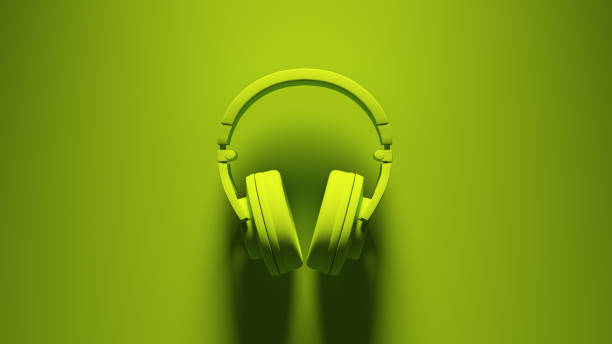 Green Headphones Post-Punk with Green