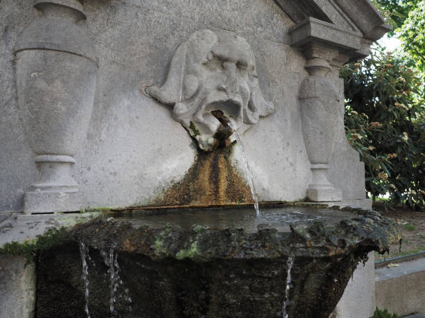 istock Fountain of masks in Turin 1347197817