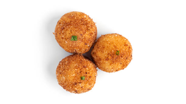 istock Potato balls isolated on a white background 1347199148